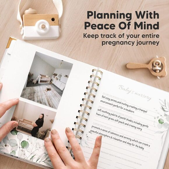 KeaBabies Inspirational Pregnancy Journal Memory Book - Picture 7 of 9